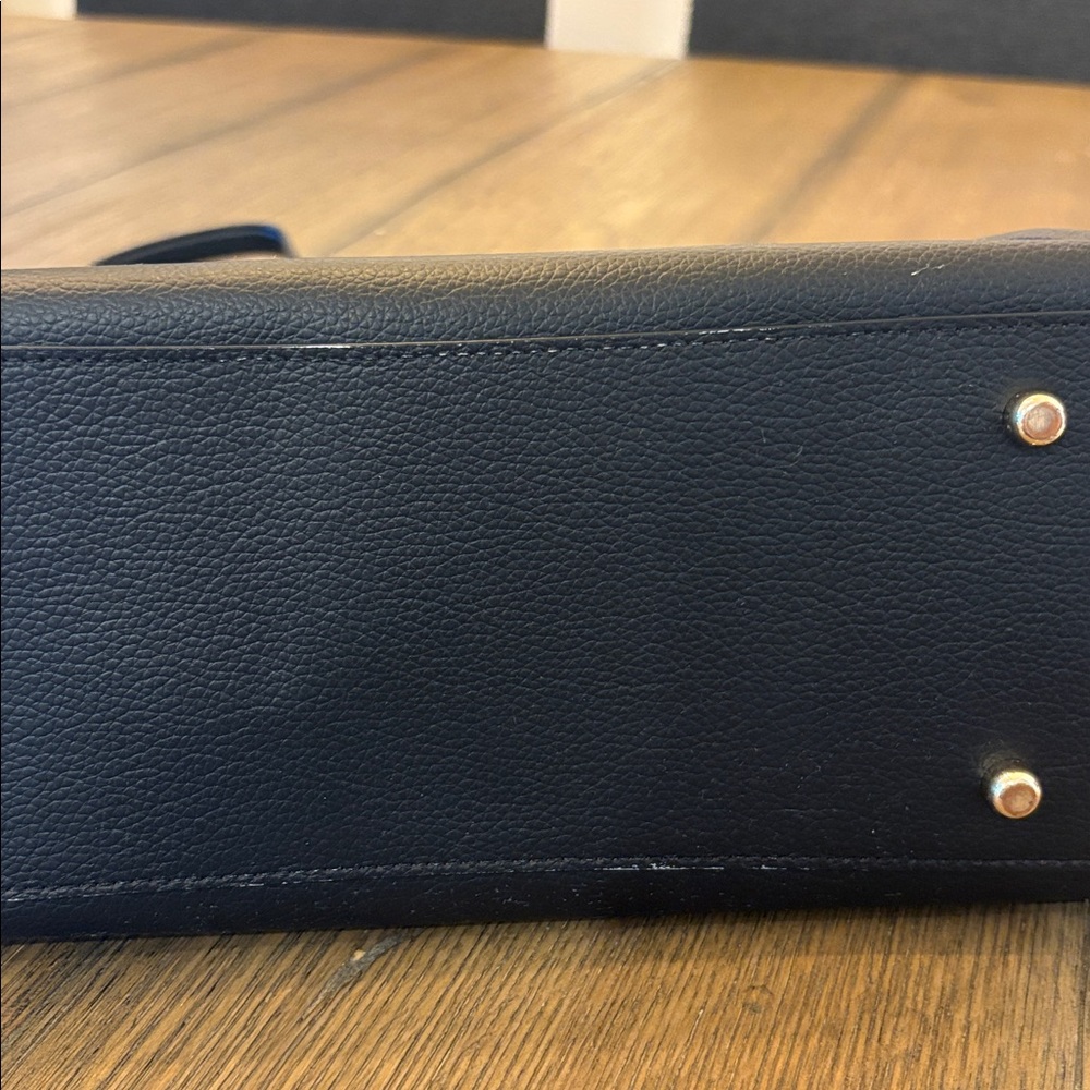 Coach Midnight Black & Red Leather Handbag - Picture 6 of 8